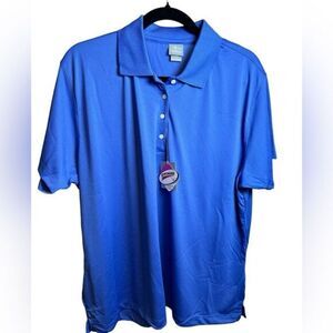 NWT Paige & Tuttle Plus Size Blue Athletic Polo Moisture Wicking - Size 3XL